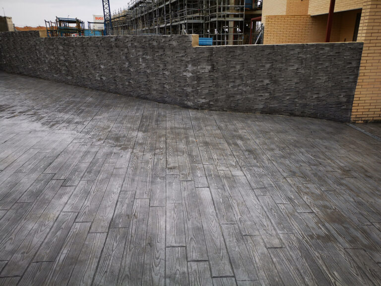 Hormigón impreso vertical