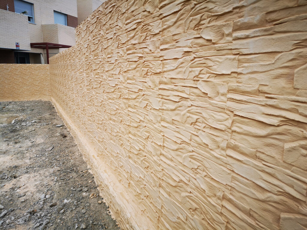 Hormigón impreso vertical: Colores y modelos - Fotos